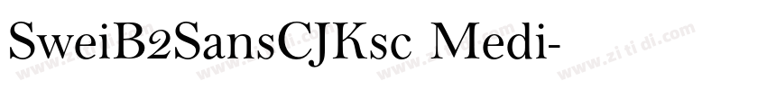 SweiB2SansCJKsc Medi字体转换